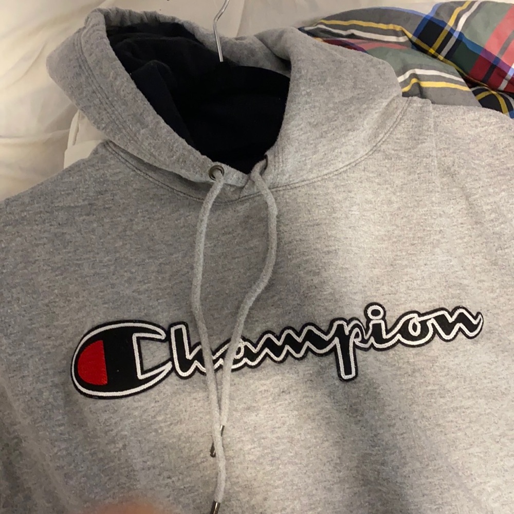Champion Gray Pullover Hoodie